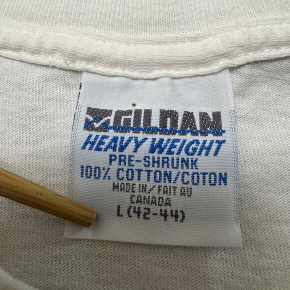 VTG St. Pete Beach Florida Shirt Mens Large White Single Stitch Shark Gildan 90s - Picture 2 of 10